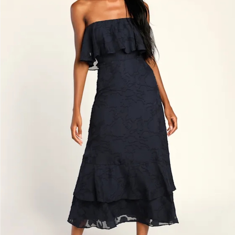 Elegant Black Strapless Dress